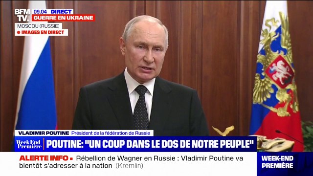 Rébellion de Wagner en Russie: Ceux qui ont choisi la voix de la trahison vont être punis très rapidement , déclare Vladimir Poutine