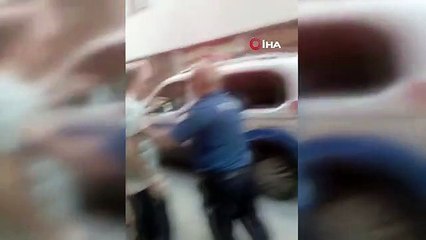 Bursa'da husumetli ailelerin meydan muharebesi kamerada