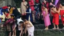 Ganga pooja video 202 - Devghat ganga ghat -- Holy bath | open holy bath | woman open holy bath