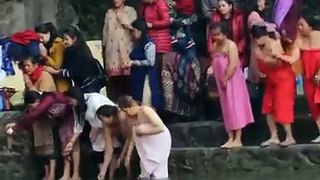 Ganga pooja video 202 - Devghat ganga ghat -- Holy bath | open holy bath | woman open holy bath