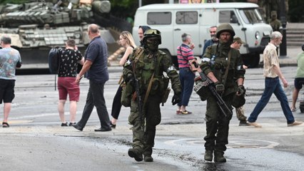 Wagner despliega mercenarios por las calles de Rostov del Don