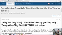 Học tiếng Trung Quận Thanh Xuân Hà Nội bài 2 Lớp em Phạm Đăng Phúc