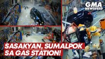 Sasakyan, sumalpok sa gas station! | GMA News Feed