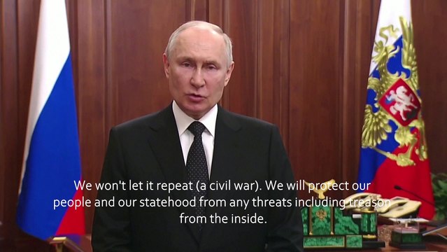 President Putin says Wagner forces are committing 'treason'
