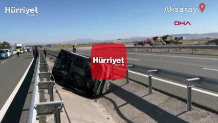 Aksaray'da bayram tatili yolunda kaza: 1 ölü, 5 yaralı