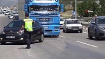 Ceux qui ont afflué sur les routes pour les vacances ont créé une densité de trafic à Kırıkkale