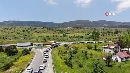 Gerede-Karadeniz bağlantı yolunda yoğunluk
