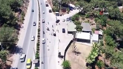 Densité de vacances sur les autoroutes de Muğla