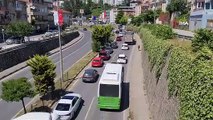 Zonguldak'ta Bayram Tatili Öncesi Trafik Yoğunluğu