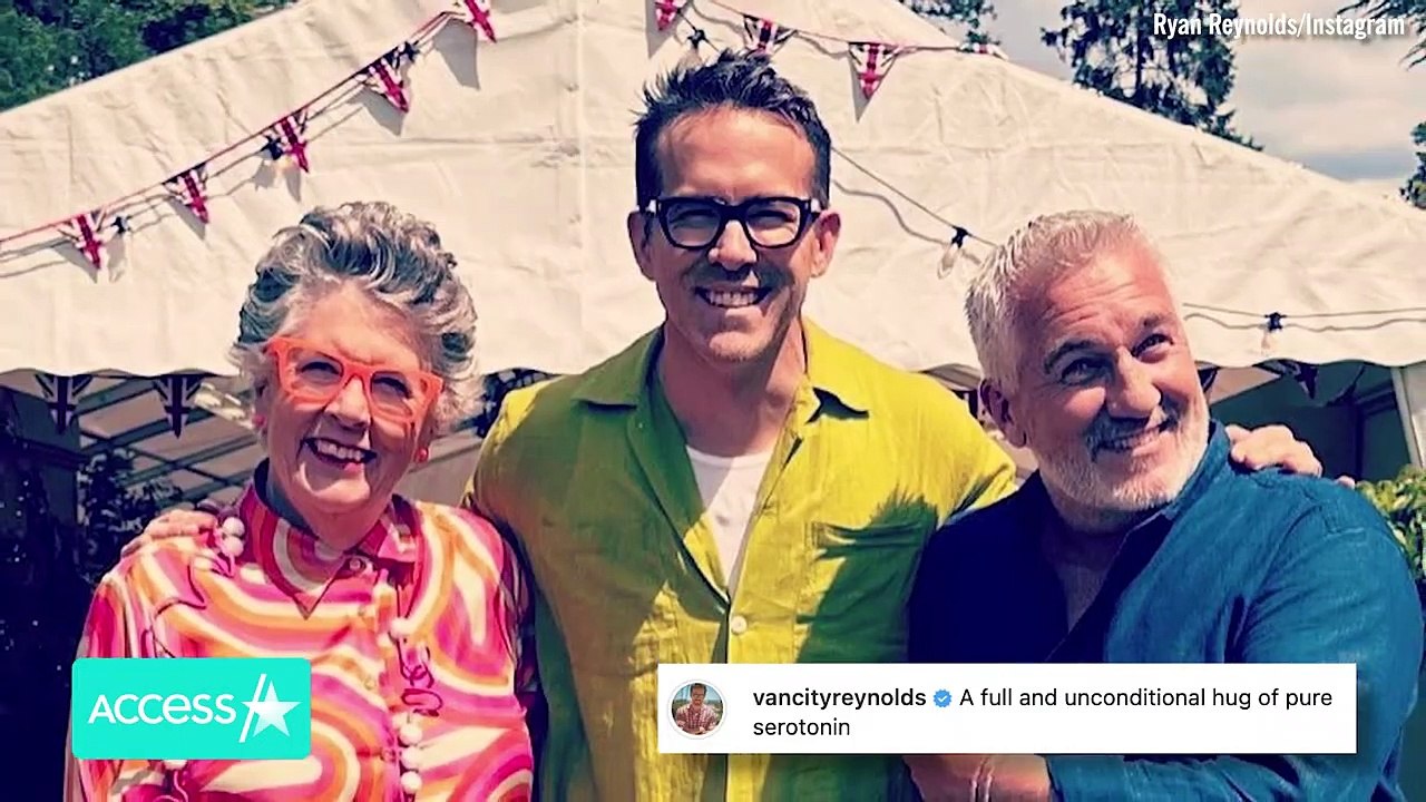 Blake Lively & Ryan Reynolds Visit ‘Great British Baking Show’ Set