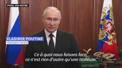 Russie: Poutine met en garde contre une "guerre civile" après la "trahison" du chef de Wagner