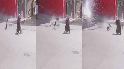 Bağcılar’da anne ve üç çocuğunun üzerine elektrik kabloları düştü