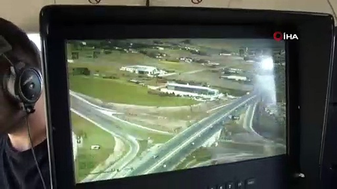 Bayram tedbirleri çerçevesinde karayolları havadan denetleniyor