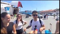 Lo sbarco dei turisti a Portoferraio