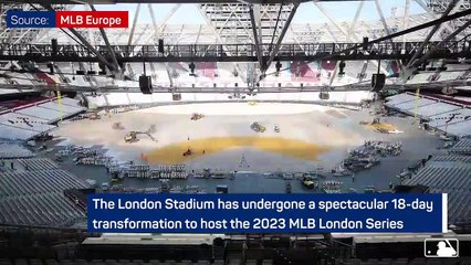 London Stadium undergoes epic transformation to host 2023 MLB London Series