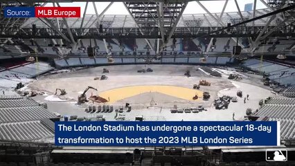 London Stadium undergoes epic transformation to host 2023 MLB London Series