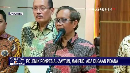 Mahfud MD Sebut Ada Dugaan Tindak Pidana di Kasus di Pondok Pesantren Al-Zaytun