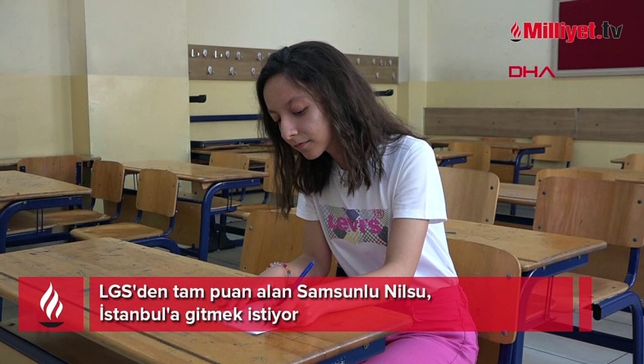 LGS'den tam puan alan Nilsu hedefini açıkladı