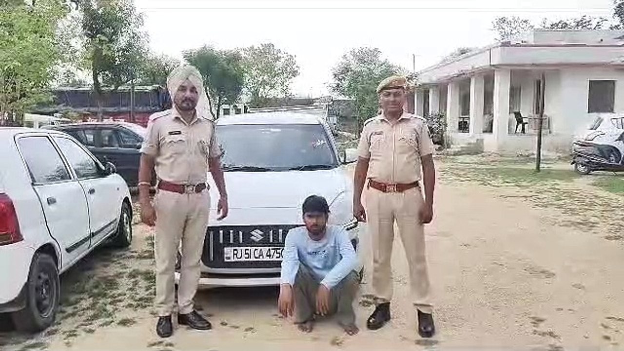 डोडा चूरा सहित कार चालक गिरफ्तार, नाबालिग डिटेन