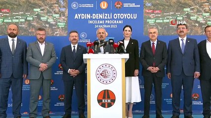 Le ministre Uraloğlu a effectué le premier trajet sur l'autoroute Aydın Denizli.
