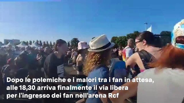 Concerto per gli alluvionati: il video dell'apertura dei cancelli