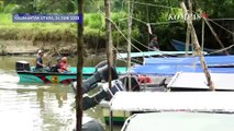 Patroli Satgas TPPO di Sungai Ular Kalimantan Utara Tempat Penyelundupan Orang