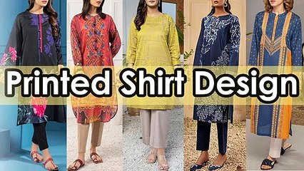 Printed Lawn Shirt Design Limelight Collection