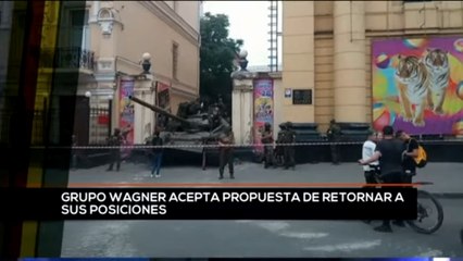 teleSUR Noticias 15:30 24-06: Grupo Wagner acepta propuesta de retornar a sus posiciones