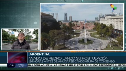 Precandidato presidencial Sergio Massa agradeció a Wado de Pedro por declinar su postulación