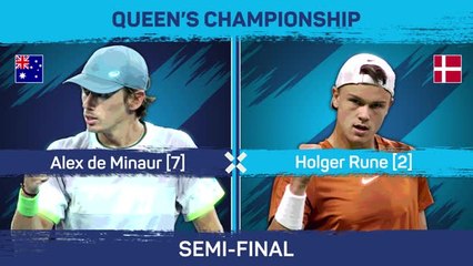 Alex De Minaur reaches his first final at Queen’s