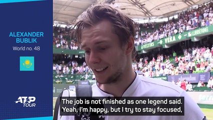 'The job is not finished' - Alexander Bublik