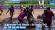 Beaucoup de boue et peu de sport pour la deuxième Coupe du monde de rugby-cochon