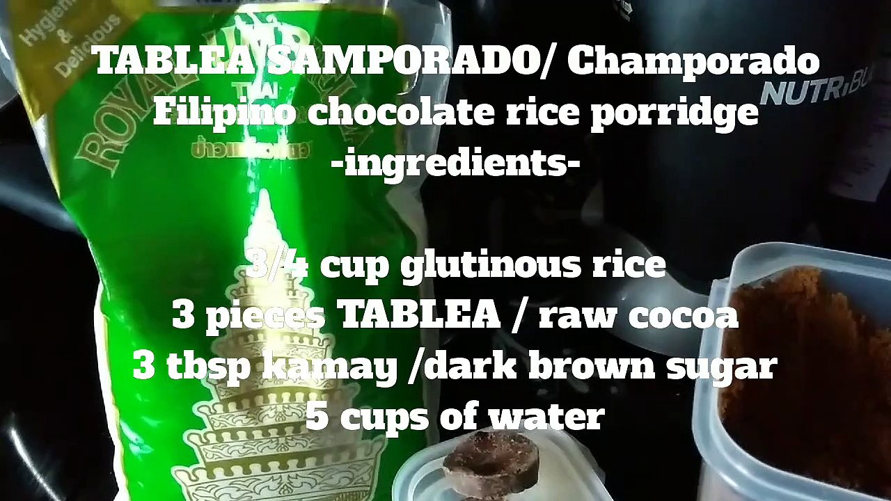 How to Cook FILIPINO CHOCOLATE RICE PORRIDGE EAT PINOY video Dailymotion