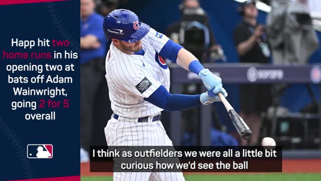 Happ's batting gloves heading to the Hall of Fame after London Series homers