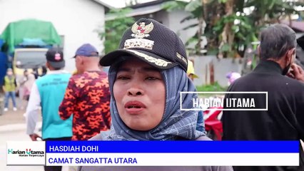 Tanggapan Camat Sangatta Utara dalam kegiatan jumat bersih di Jl. Poros Dayung