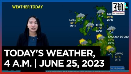Today's Weather, 4 A.M. | June 25, 2023