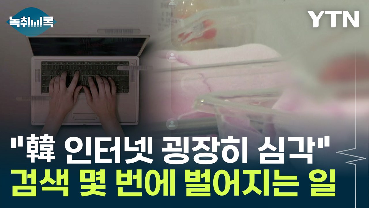 "韓 인터넷 굉장히 심각"...검색 몇 번에 벌어지는 일 [Y녹취록] / YTN
