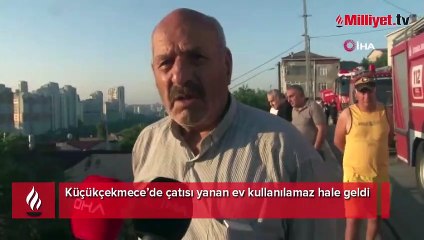 Küçükçekmece’de gecekondu alevler içinde kaldı