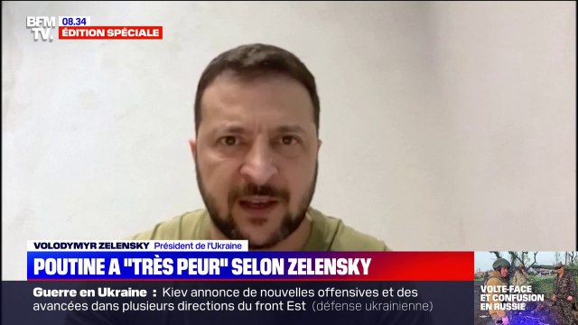 Rébellion de Wagner en Russie: Vladimir Poutine a très peur , selon Volodymyr Zelensky