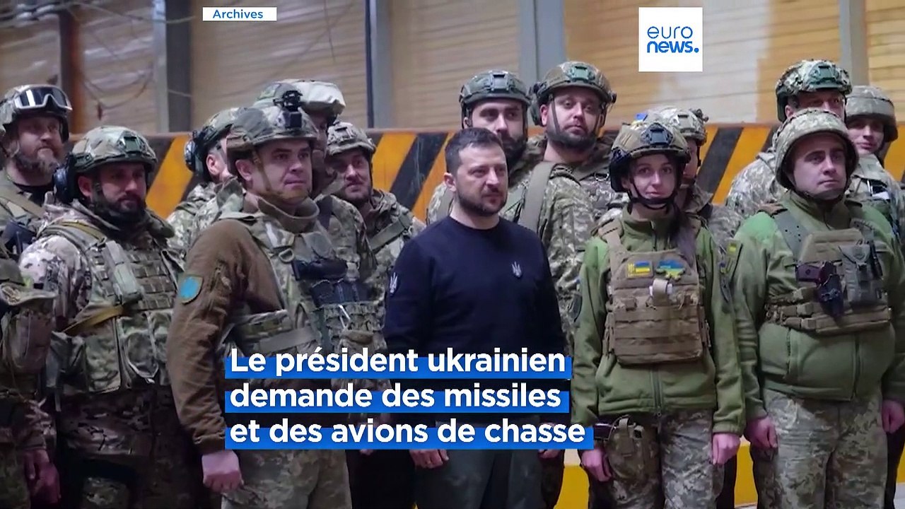 Volodymyr Zelensky demande des avions de chasse et des missiles longue portée
