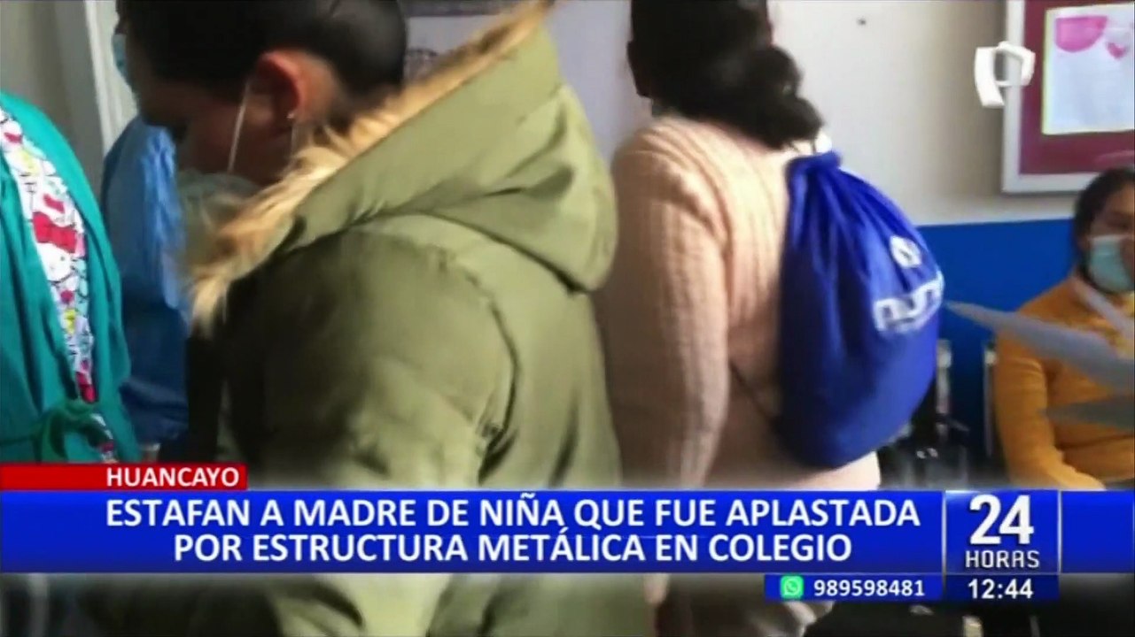 Huancayo: madre de niña aplastada por estructura de metal es engañada por falsos médicos