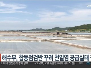 해수부, 합동점검반 꾸려 천일염 공급실태 점검
