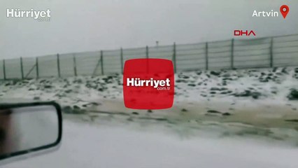 Sahara Geçidi'ne haziran ayında kar yağdı
