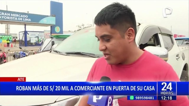 Delincuentes roban más de 20 mil soles a comerciante mayorista en la puerta de su casa