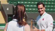 Wimbledon 2023 - Quand Roger Federer reprend la raquette pour affronter... la Princesse de Galles, Kate Middleton !