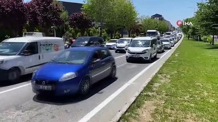 Yozgat'ta trafikte bayram yoğunluğu başladı