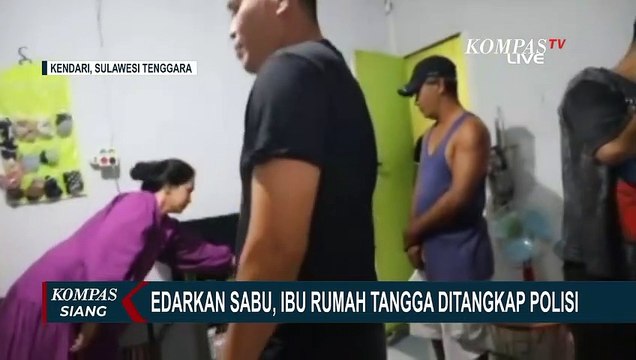 Gerebek Rumah Ibu Rumah Tangga di Kendari, Polisi Sita Sabu Seberat 8,24 Gram!