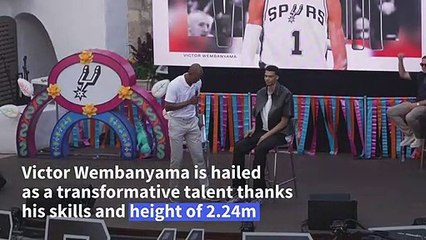 San Antonio Spurs introduce No. 1 NBA draft pick Victor Wembanyama