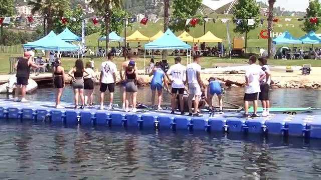 İzmit Körfezi'nde Körfez Kupası Deniz Küreği Yarışları devam ediyor