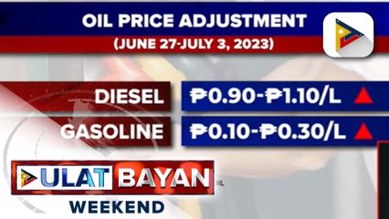 Presyo ng produktong petrolyo, nakaambang tumaas ngayong linggo